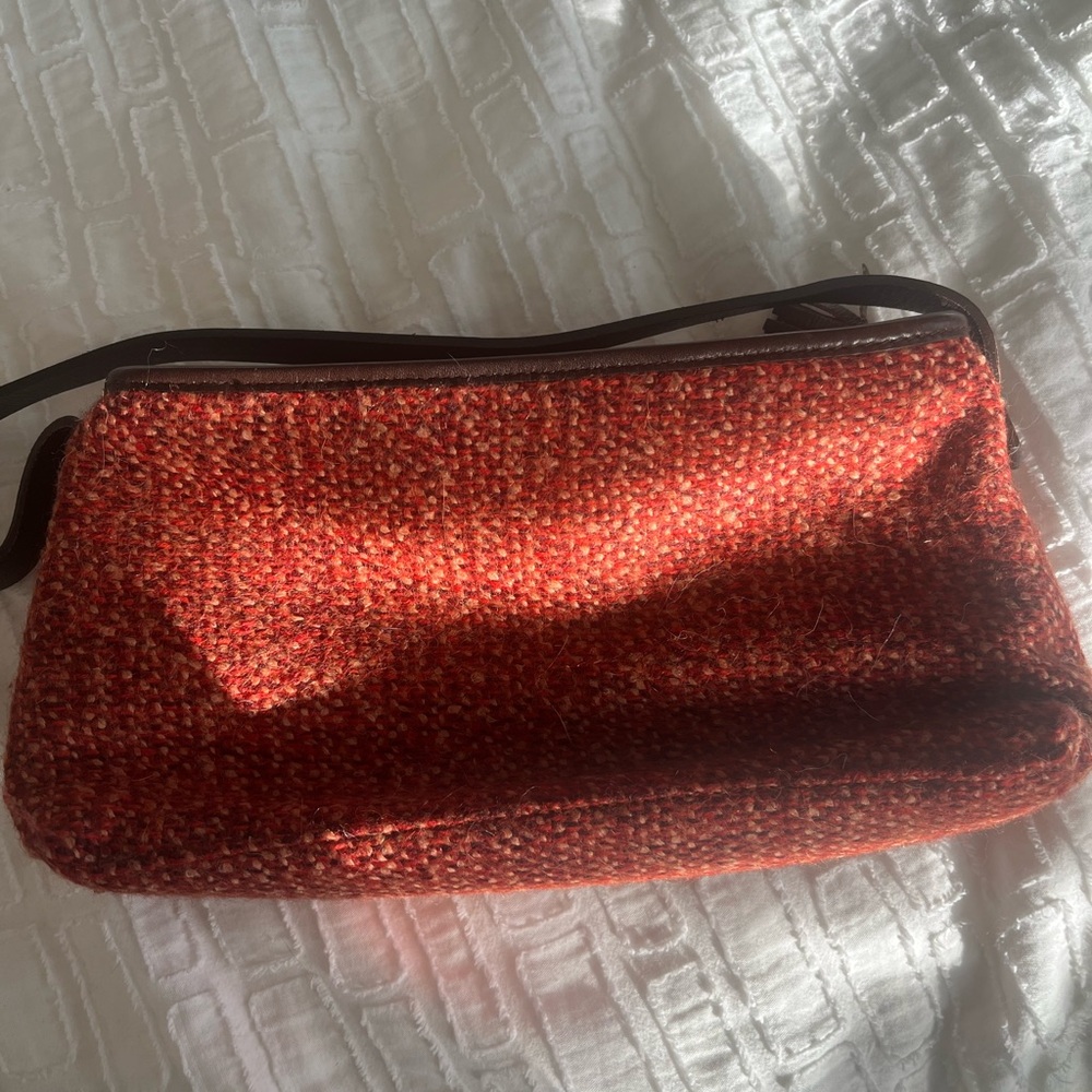 Woven Crossbody Bag with Leather Strap